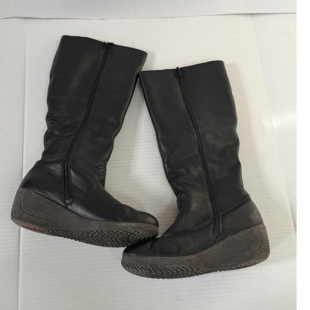 Women's Rieker Black 2 inch Wedge Snow Winter Tall Warm Boots Size‎ 38 (7)